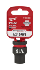Milwaukee Shockwave Impact Duty Socket 1/2" Drive 7/16"