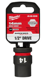 Milwaukee Shockwave Impact Duty Socket 1/2" Drive 14mm