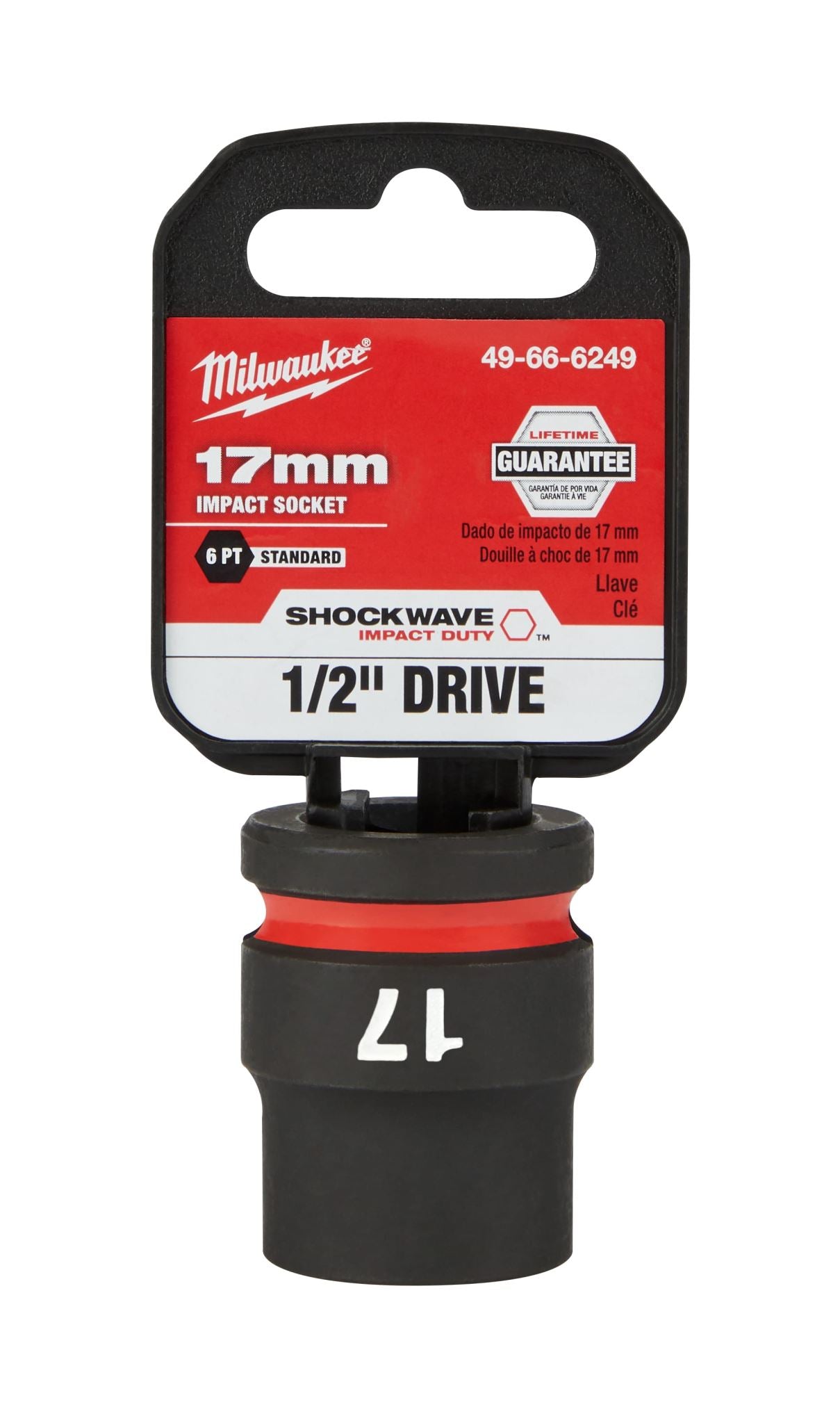 Milwaukee Shockwave Impact Duty Socket 1/2" Drive 17mm