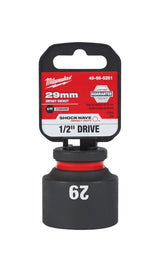 Milwaukee Shockwave Impact Duty Socket 1/2" Drive 29mm