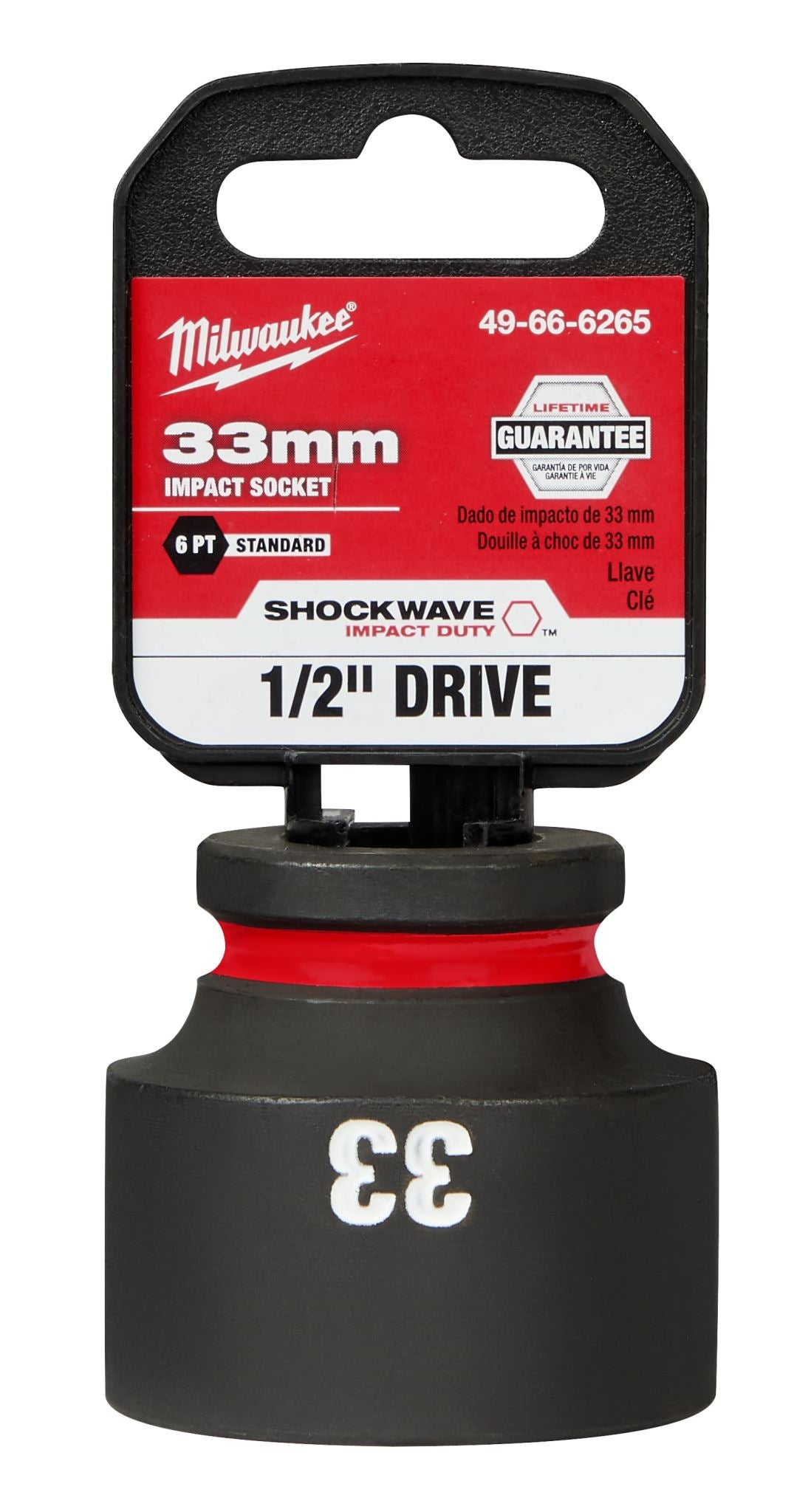Milwaukee Shockwave Impact Duty Socket 1/2" Drive 33mm