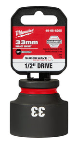 Milwaukee Shockwave Impact Duty Socket 1/2" Drive 33mm