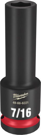Milwaukee Shockwave Deep Impact Duty Socket 1/2"Dr 7/16"