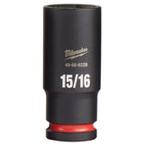 Milwaukee Shockwave Deep Impact Duty Socket 1/2"Dr 15/16"