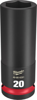 Milwaukee Shockwave Deep Impact Duty Socket 1/2"Dr 20mm