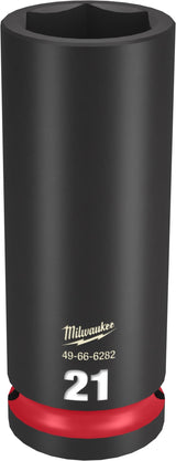 Milwaukee Shockwave Deep Impact Duty Socket 1/2"Dr 21mm