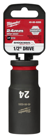 Milwaukee Shockwave Deep Impact Duty Socket 1/2"Dr 24mm