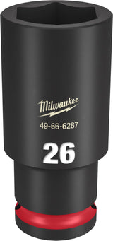 Milwaukee Shockwave Deep Impact Duty Socket 1/2"Dr 26mm