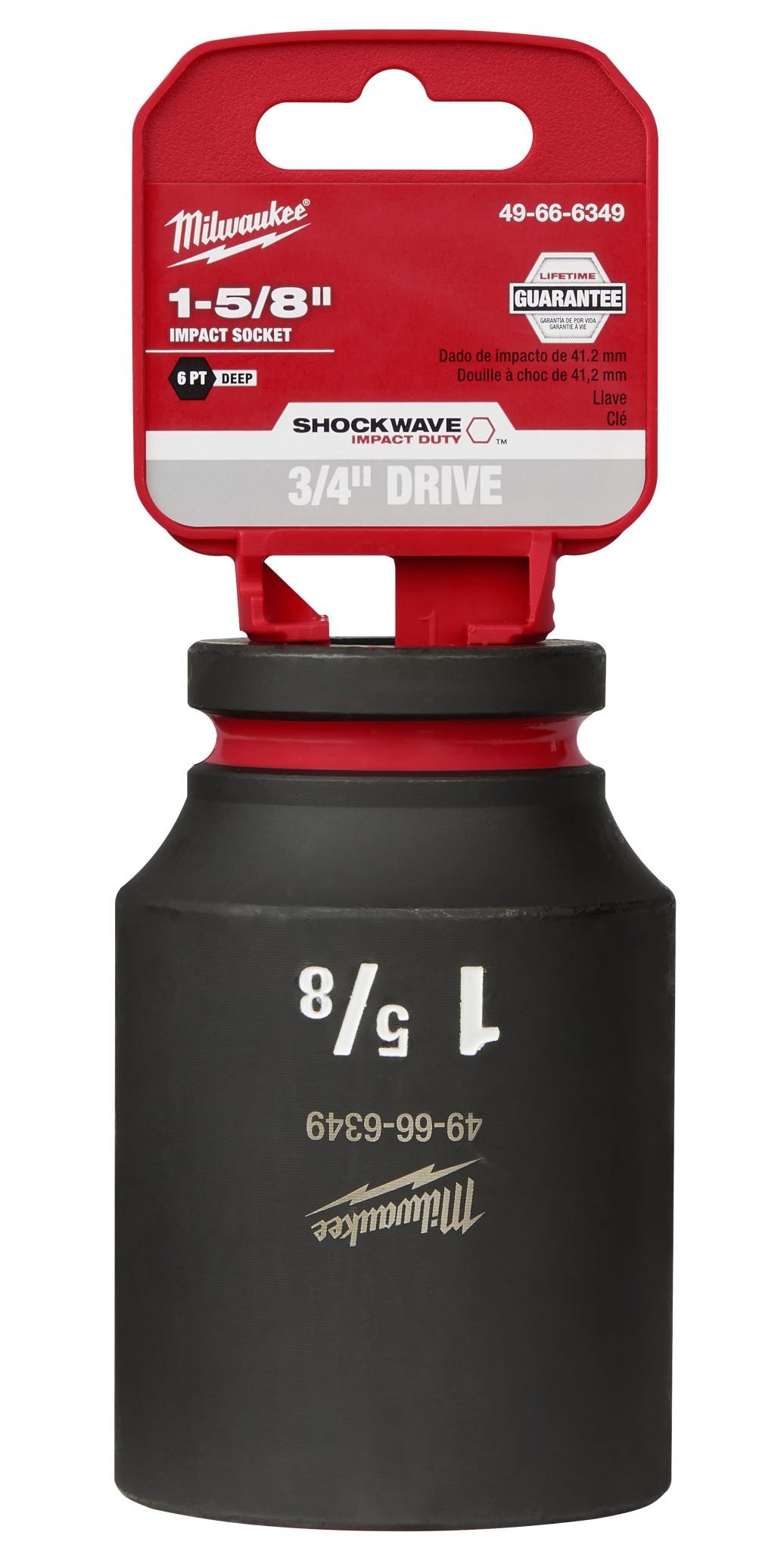 Milwaukee Shockwave Deep Impact Duty Socket 3/4"Dr 1-5/8"