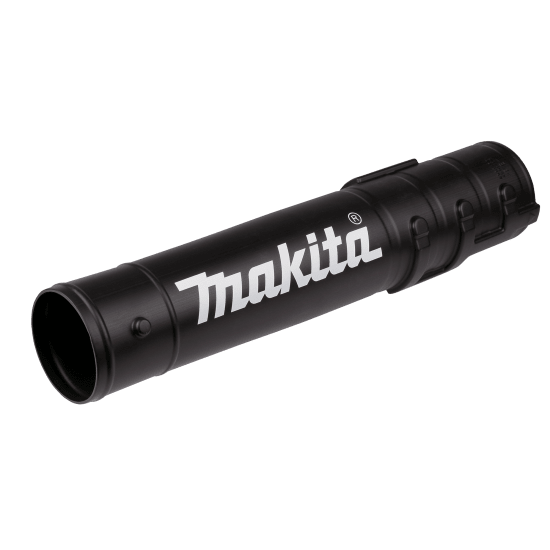 Makita 3 Stage Telescoping Blower Nozzle with versatile 4-inch adjustment for efficient outdoor cleaning and operator comfort.