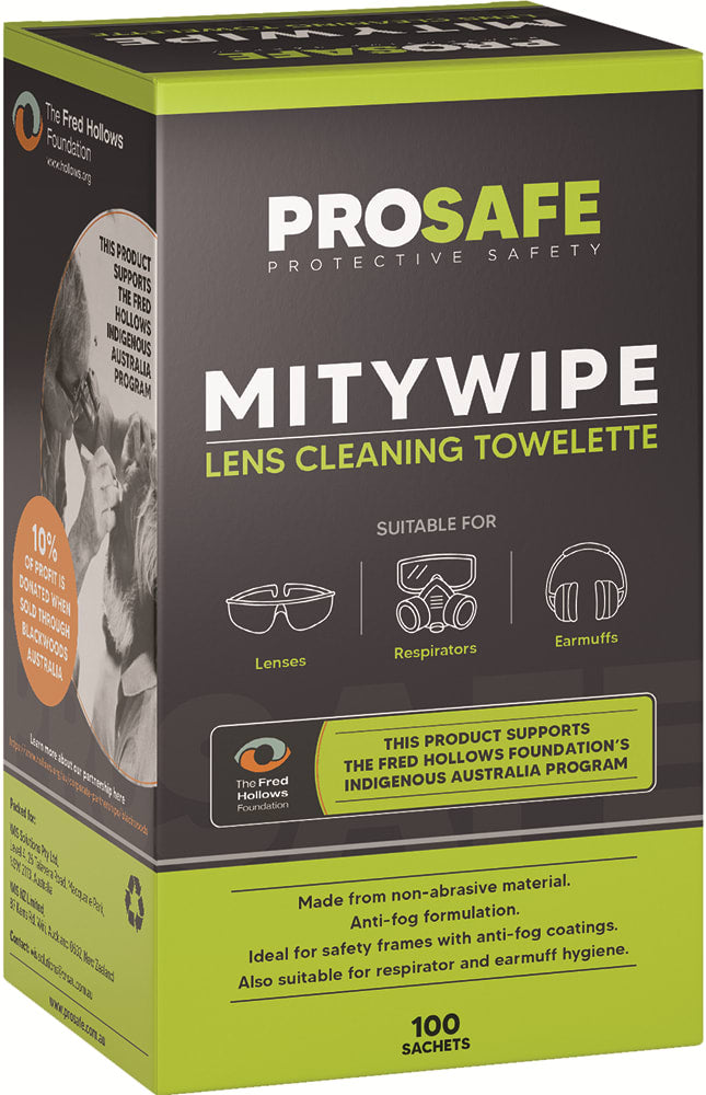 Prosafe Anti-fog & Cleaning Towelette 100 per Box