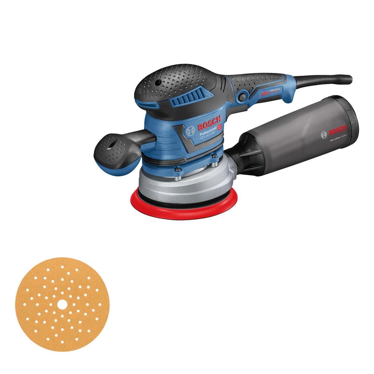 Bosch 400W GEX 40-150 Corded Random Orbital Sander 150mm