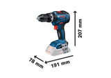 Bosch GSB 18V-55 Cordless Hammer Drill Driver 13mm (Skin Only)