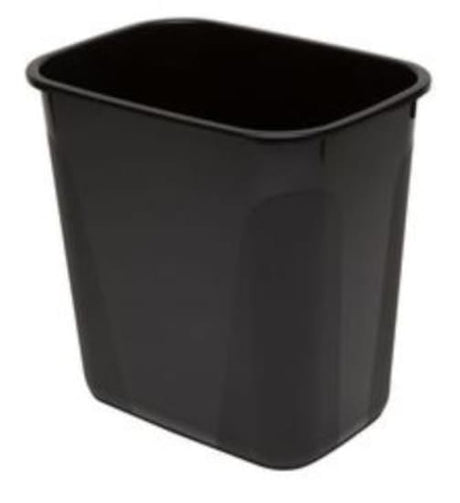 Stylish black desk bin tidy with 15L capacity, perfect for keeping workspace organized and clutter-free.