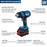 Bosch GHG 18V-50 Cordless Heat Gun (Skin Only)
