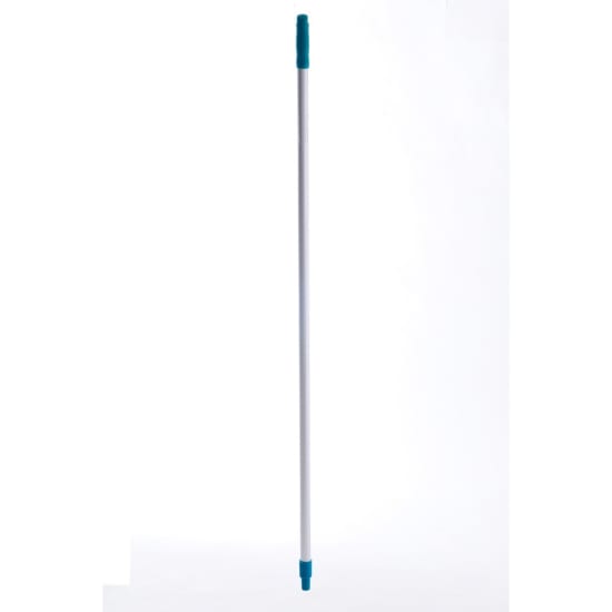 Green 150cm Filta Mop Handle, ergonomic swivel grip, durable aluminum, HACCP approved, ideal for professional cleaning.