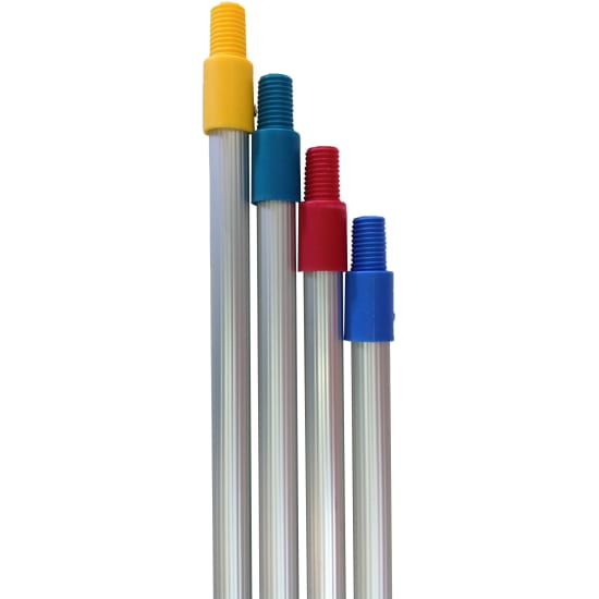 Durable 150cm yellow mop handle with ergonomic grip, color-coded for hygiene, ideal for Filta mop heads.