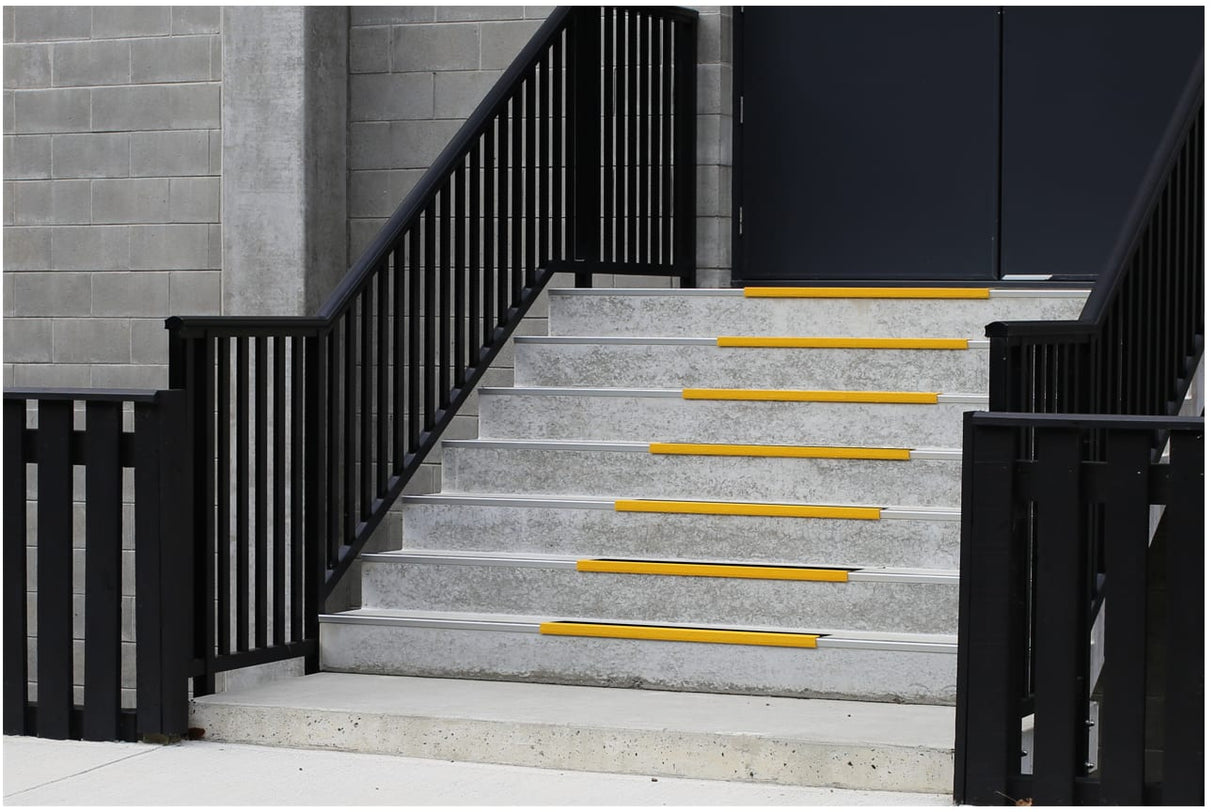 Stair Nosing - Yellow/Black 155 x 25 x 730mm (Each)