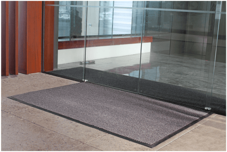 Premium polypropylene entrance mat, 3000x900mm, with ridged texture for effective dirt removal in high traffic areas.