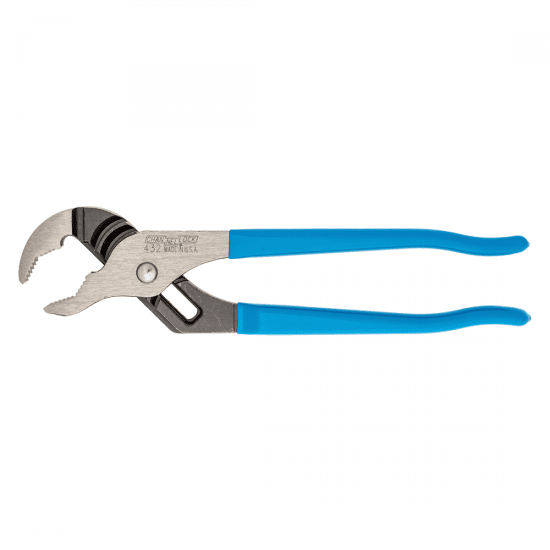 Channellock Tongue and Groove Pliers - 250mm with blue grips, unique jaw design for superior gripping on pipes and tubing.