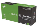 Megaman Nitrile Gloves Powder Free Black-M-2XL-Pack of 50
