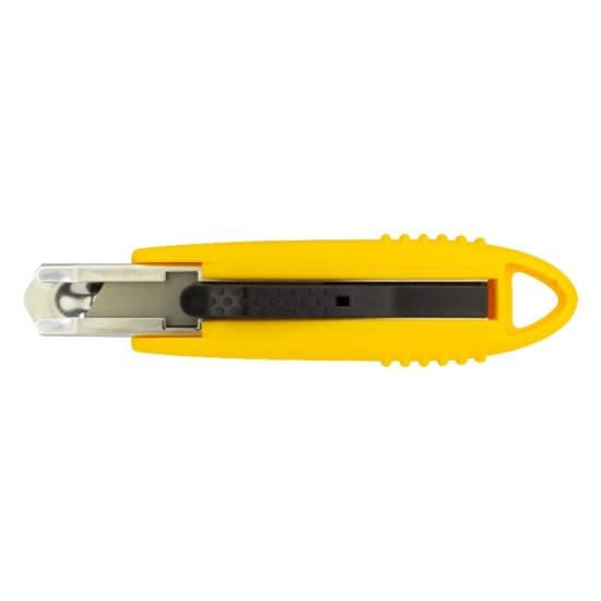 Sterling Side Slide Safety Knife with round point blade and self-retracting mechanism for safe, ergonomic cutting tasks.