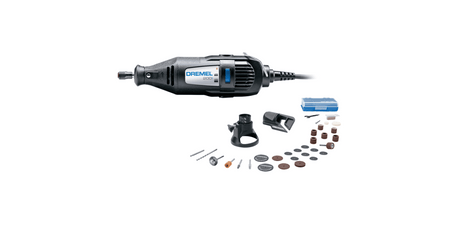 Dremel 200 Series Rotary Tool 200-2/30 with 30 accessories for versatile DIY projects, offering dual speed and lightweight design.