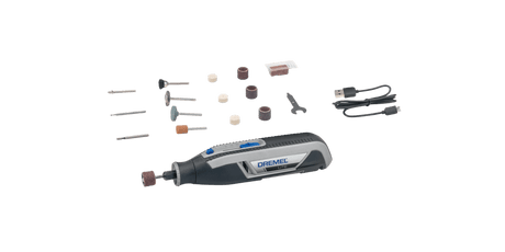 Dremel Lite Rotary Tool 7760-15: versatile cordless tool for sanding, grinding, and engraving, featuring 15 accessories and variable speed.