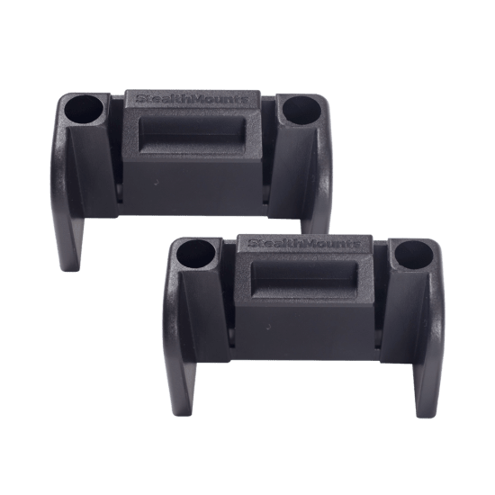 Stealthmount Level Mount Black 2 Pack: Durable, versatile mounts for organizing levels; compatible with major brands and tools.