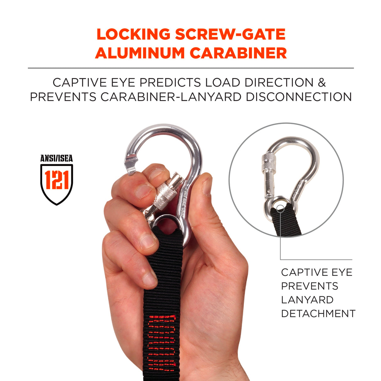 Ergodyne - 3105 Single Carabiner Tool Lanyard 6.8k