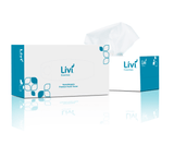 Livi Essentials 2-Ply Facial Tissues, 200 sheets per pack, hypoallergenic, soft and strong for everyday use, 30-case bundle.