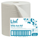 Livi Essentials 2ply Auto Roll Paper Towel White 160m per roll (Case of 6 Rolls)