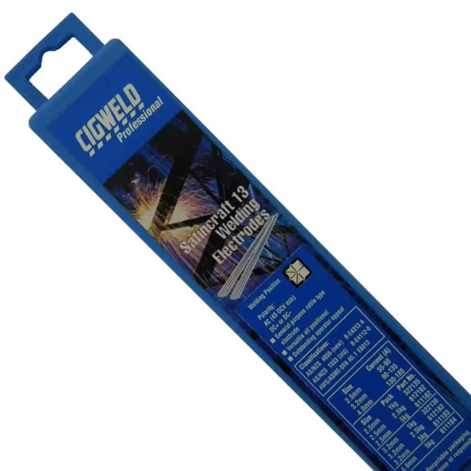 Cigweld Satincraft 13, E6013 GP Welding Electrode 2.5mm 5kg (Pack)