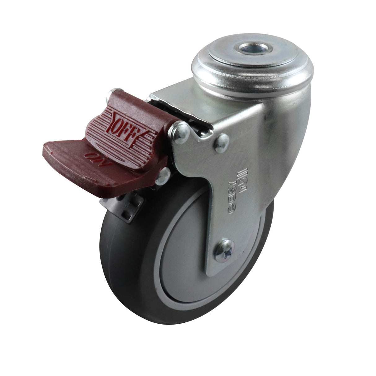 Easyroll 100mm Swivel Brake Bolt Holder G6 Castor Urethane 120kg (Each)