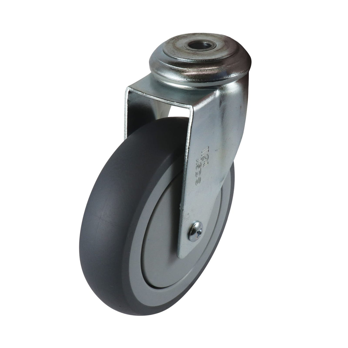 Easyroll 125mm Swivel Bolt Holder G6 Castor Grey Rubber 130kg (Each)