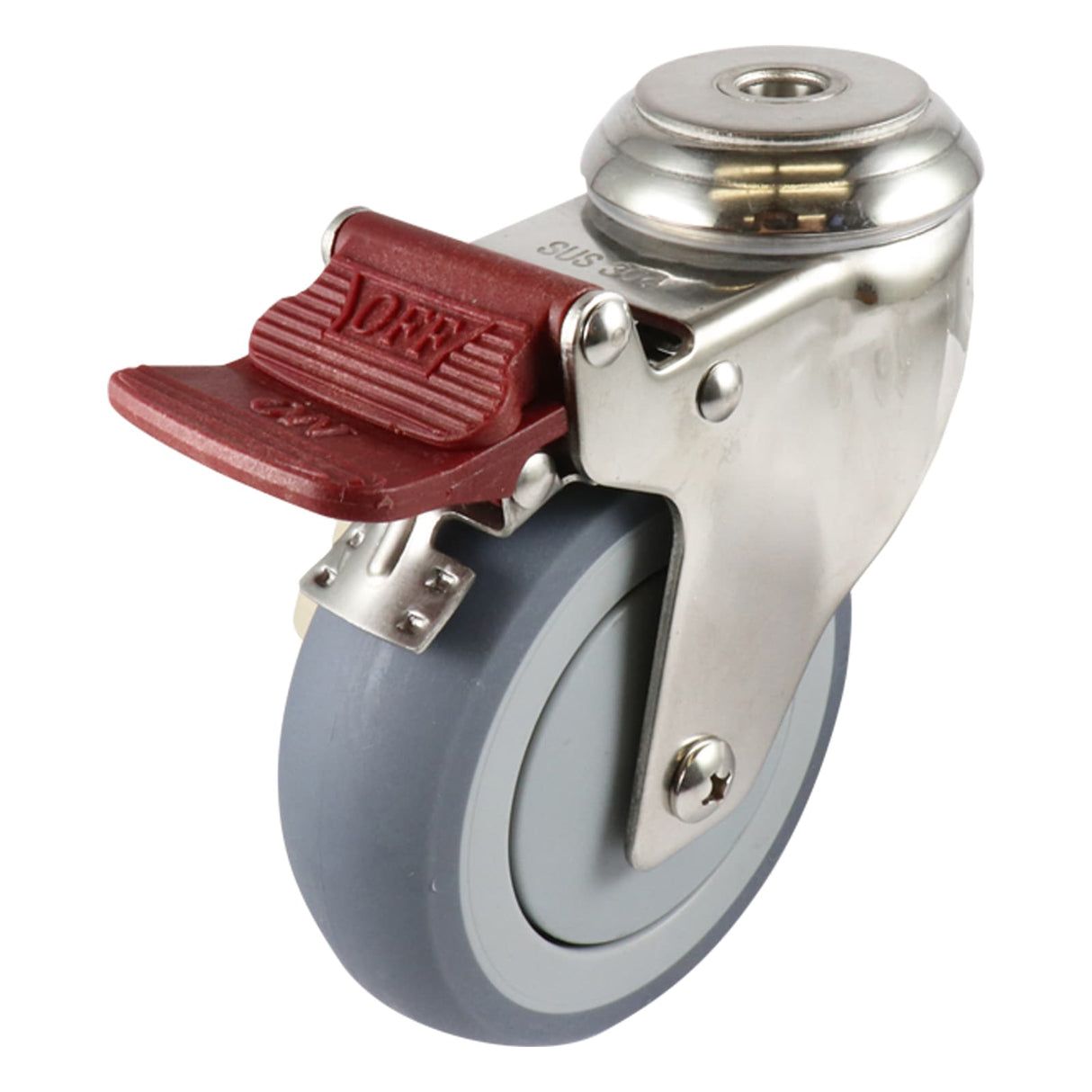 Easyroll 100mm Swivel Brake Bolt Holder G7 Castor Urethane 100kg (Each)