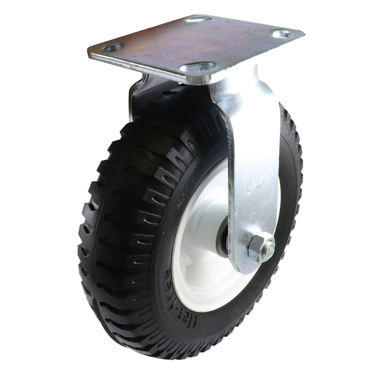 Easyroll 2.50x4mm Fixed Plate Mount J3 Castor Puncture Proof 100kg (Each)