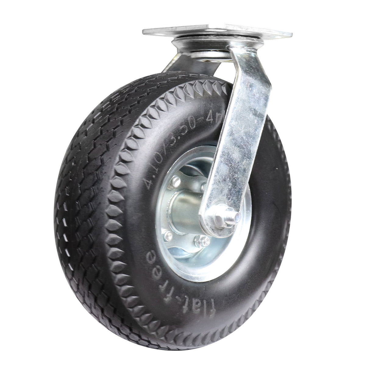 Easyroll 3.50x4mm Swivel Plate Mount J3 Castor Puncture Proof 125kg (Each)