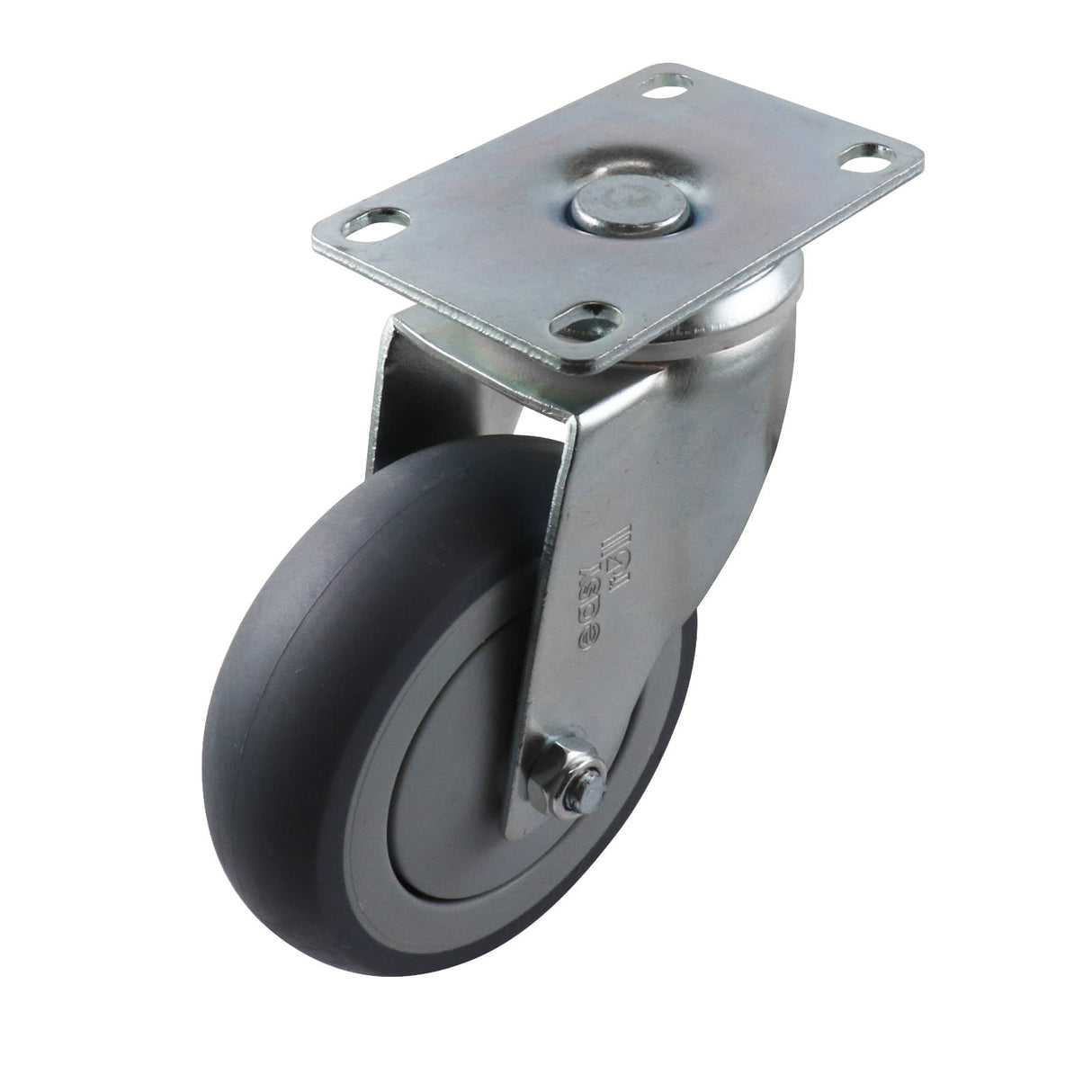Easyroll 100mm Swivel Plate Mount G6 Castor Grey Rubber 120kg (Each)