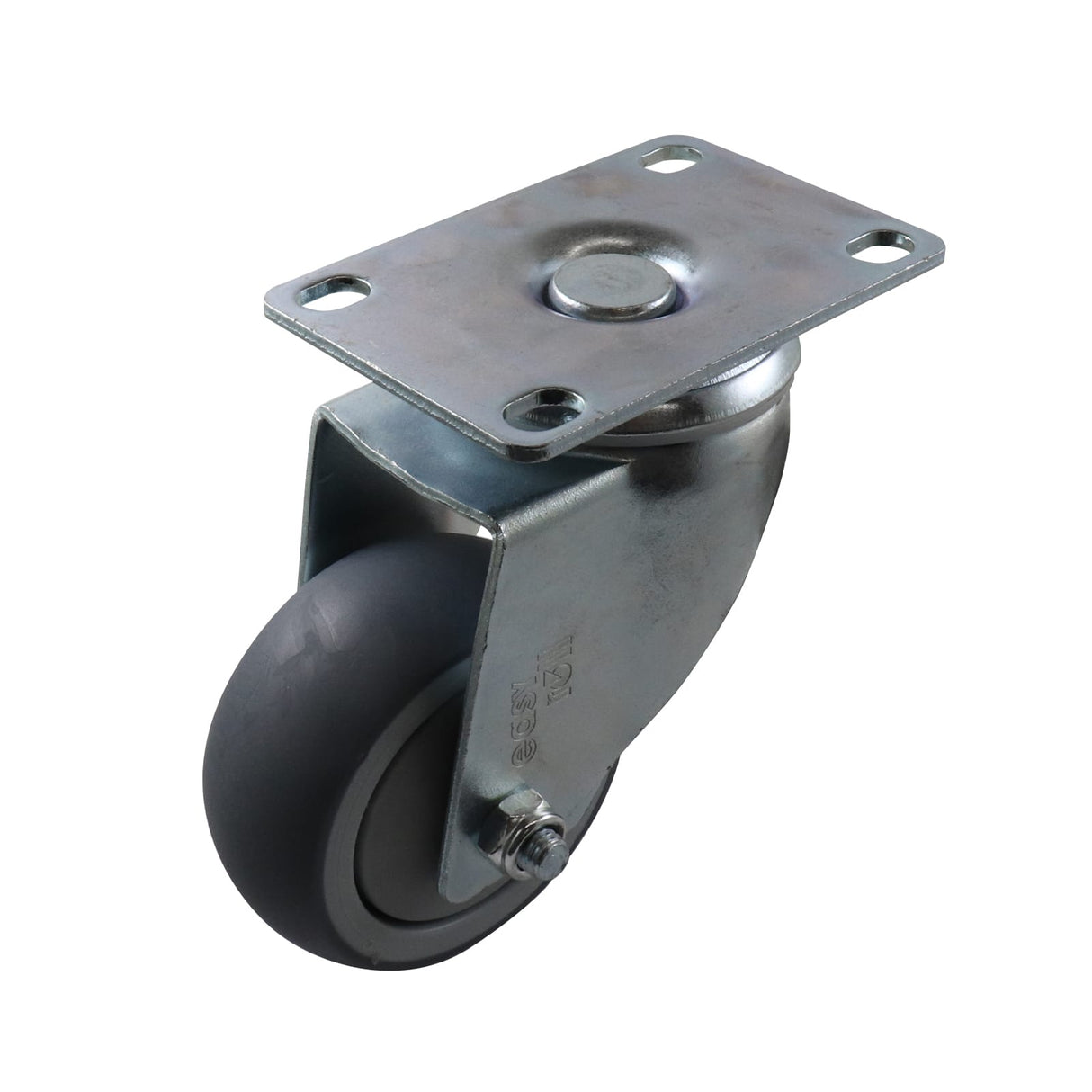 Easyroll 75mm Swivel Plate Mount G6 Castor Grey Rubber 90kg (Each)