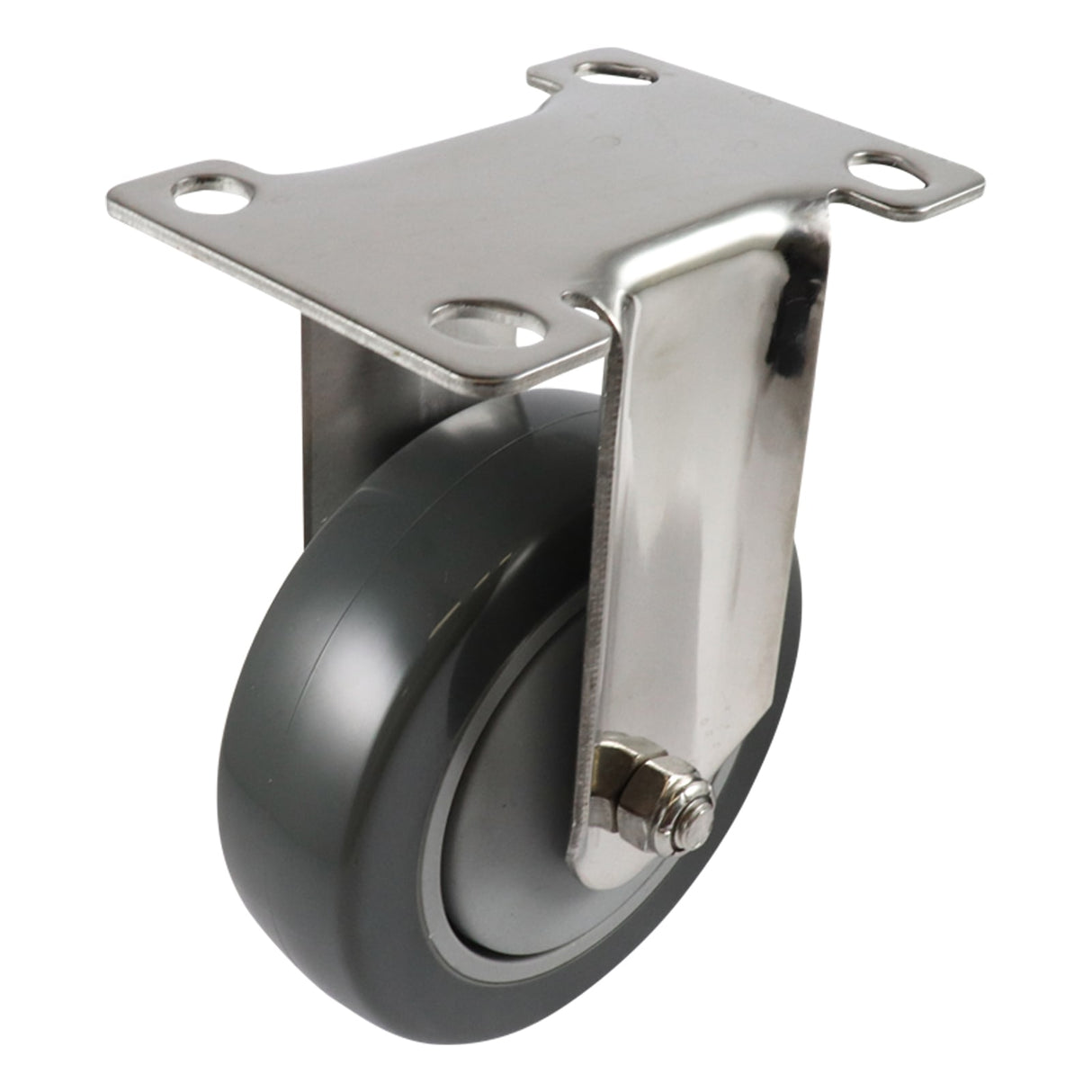 Easyroll 100mm Fixed Plate Mount G7 Castor Urethane 100kg (Each)
