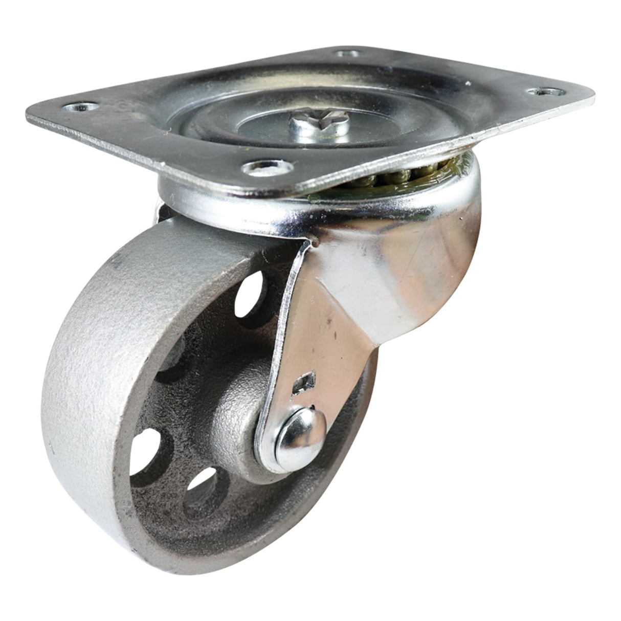 Easyroll 100mm Swivel Plate Mount I2 Castor Cast Iron 225kg (Each)