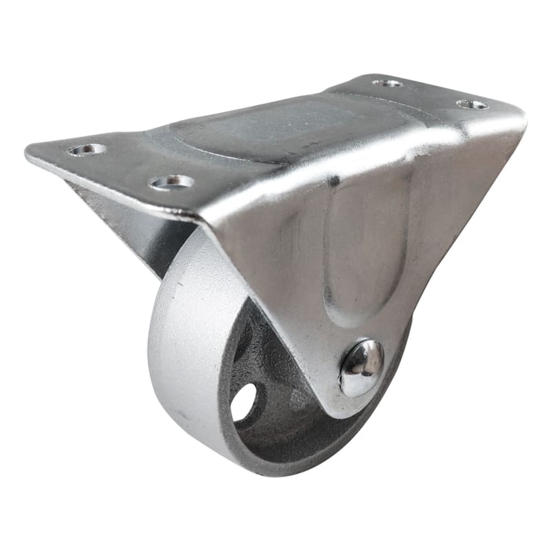 Easyroll 50mm Fixed Plate Mount I2 Castor Cast Iron 55kg (Each)