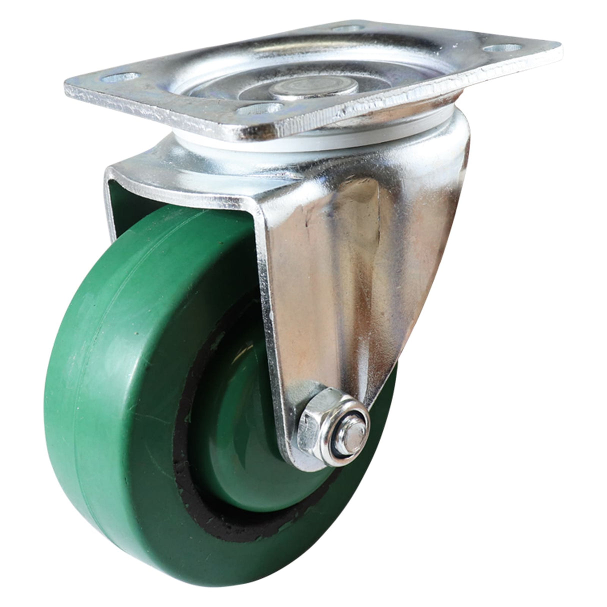 Easyroll 100mm Swivel Plate Mount I3 Castor Reflex Rubber 170kg (Each)