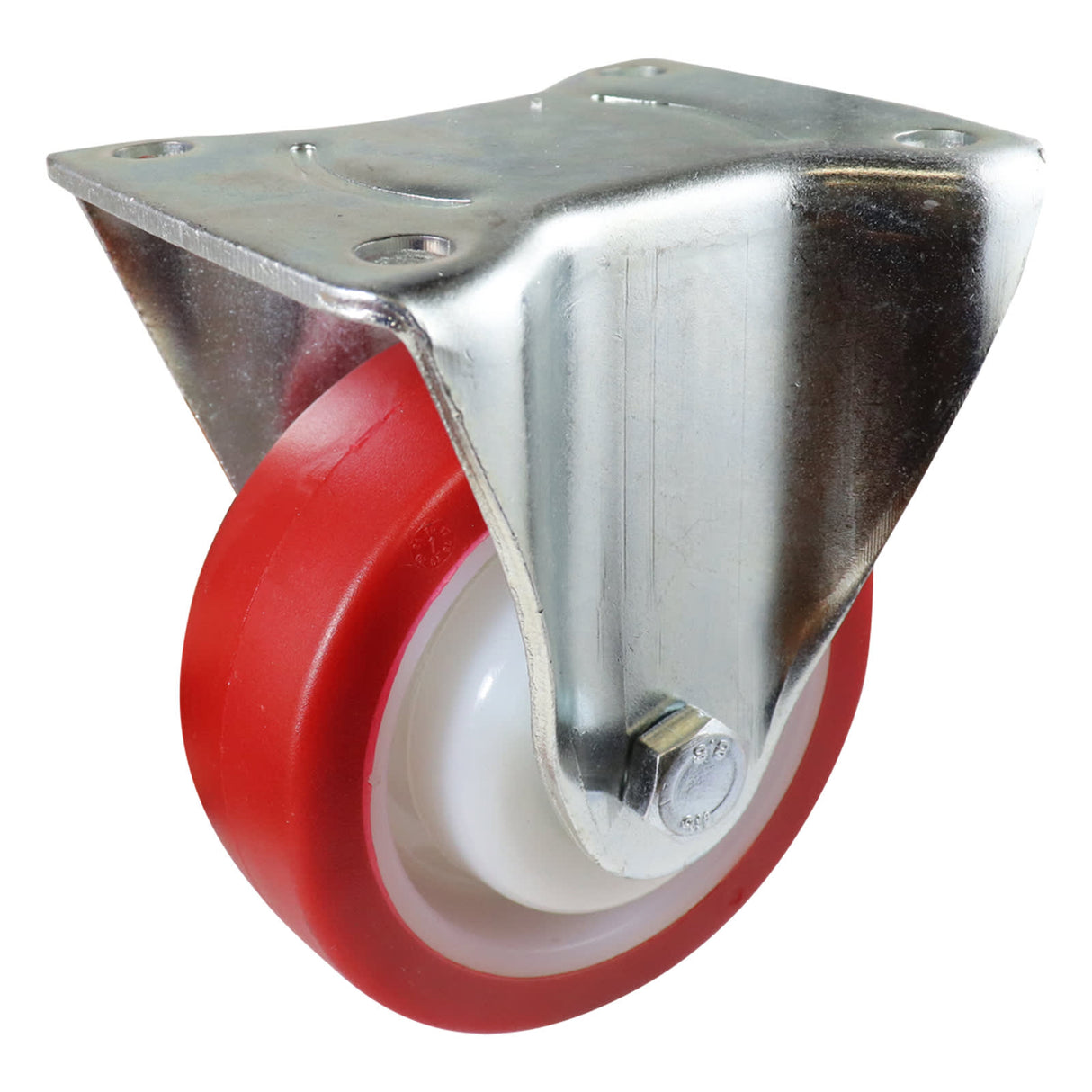 Easyroll 100mm Fixed Plate Mount I3 Castor Urethane 230kg (Each)