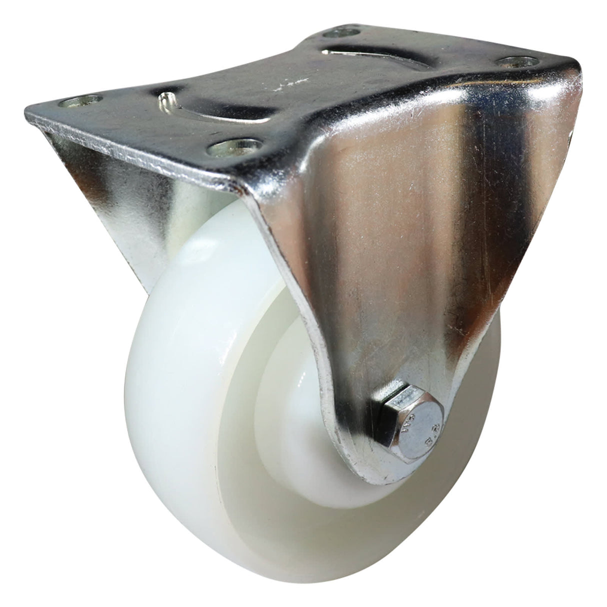 Easyroll 100mm Fixed Plate Mount I3 Castor Nylon 230kg (Each)