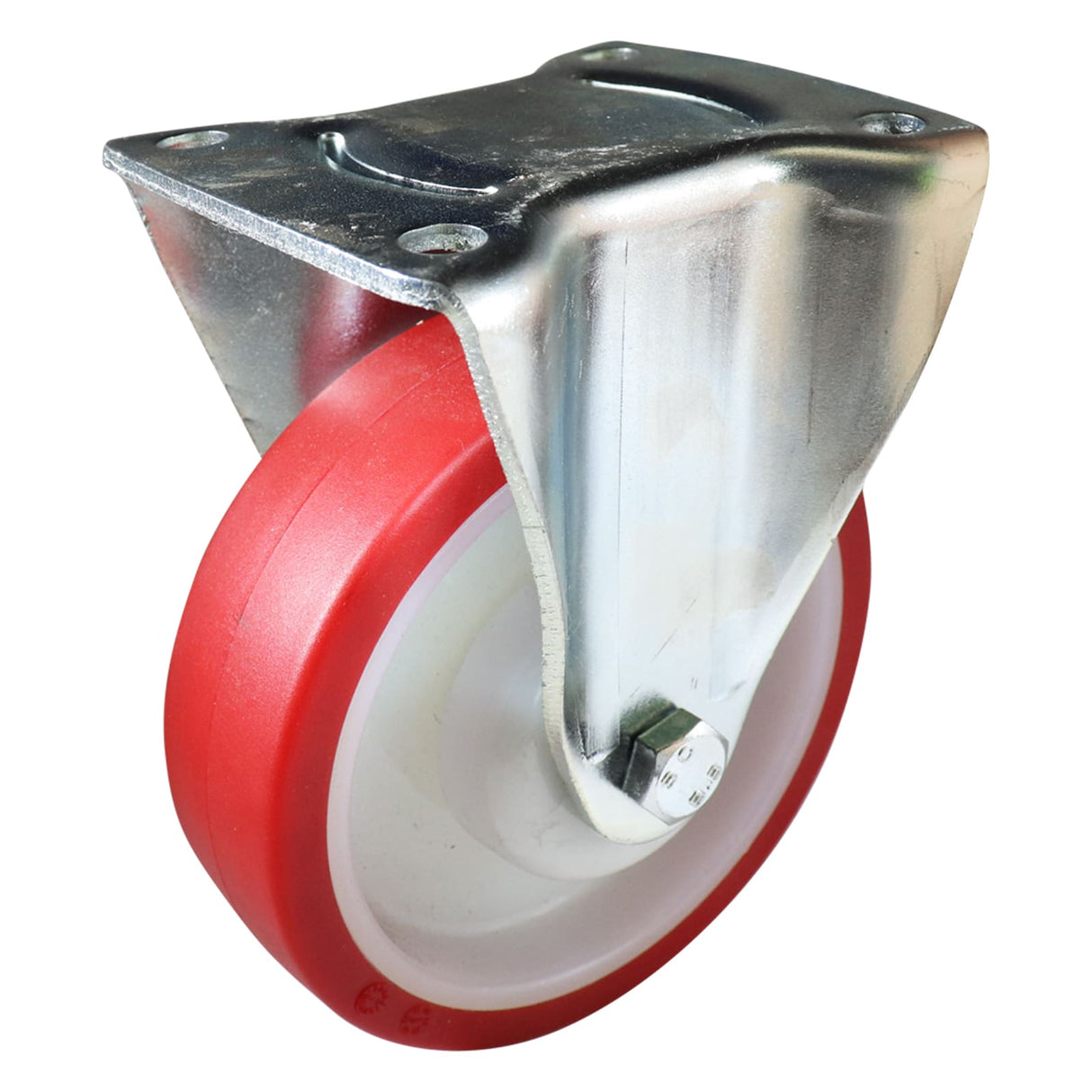 Easyroll 125mm Fixed Plate Mount I3 Castor Urethane 250kg (Each)