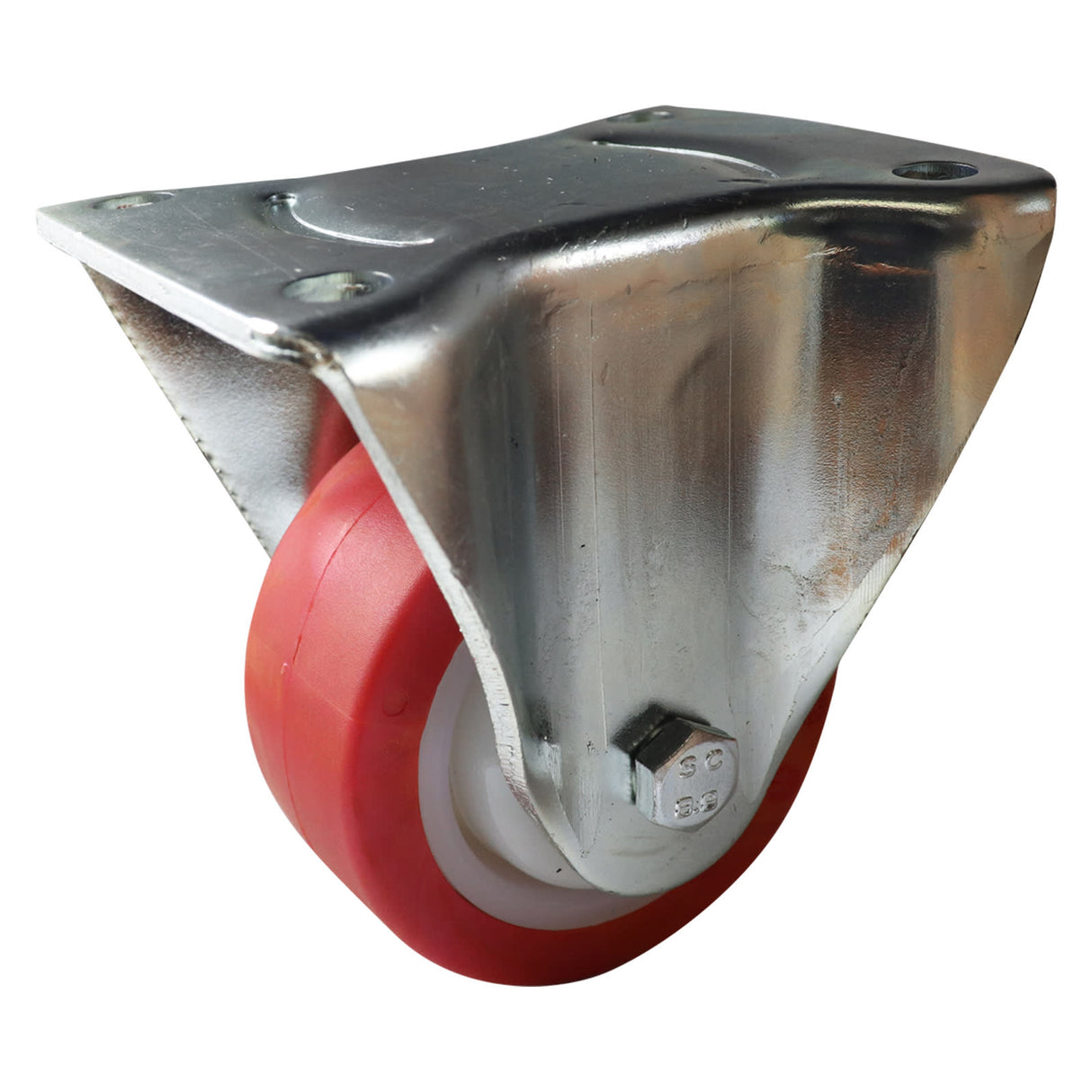 Easyroll 80mm Fixed Plate Mount I3 Castor Urethane 150kg (Each)