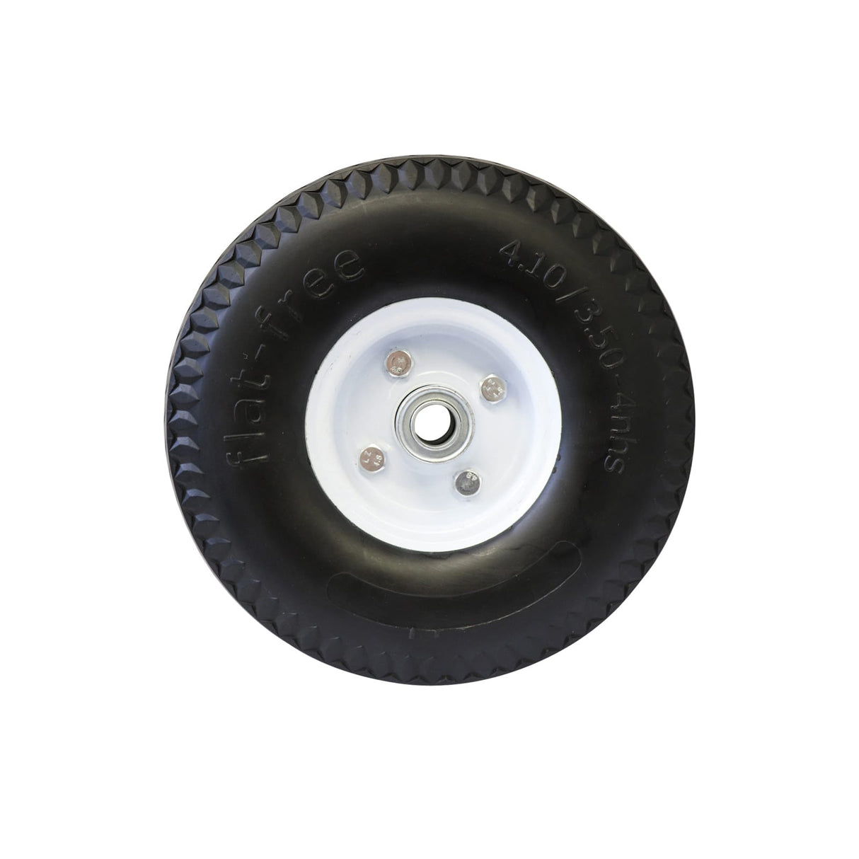 Easyroll 3.50x4" Flat Free Wheel 20mm Bore 125kg (Each)