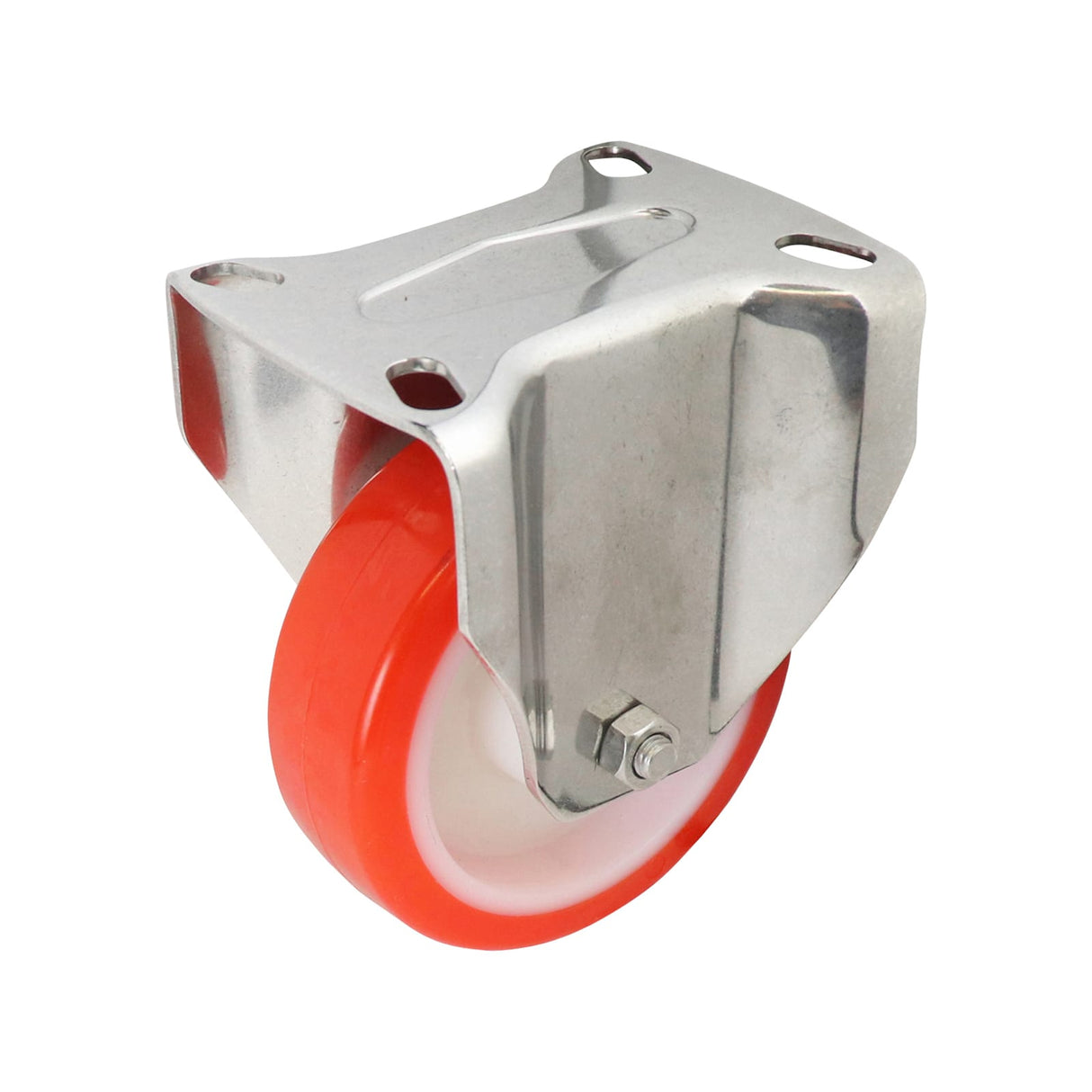 Easyroll 100mm Fixed Plate Mount S5 Castor Urethane 220kg (Each)